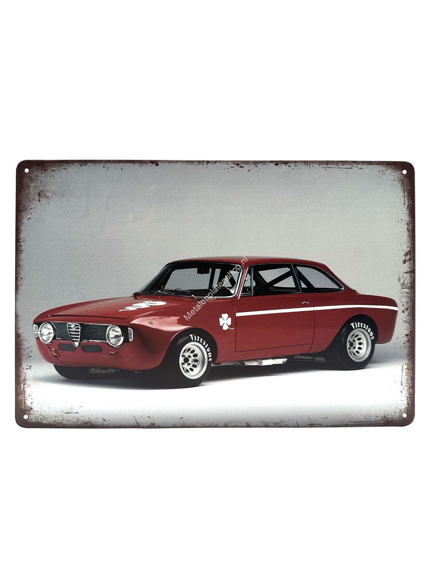 Metal Wall Sign - Alfa Romeo - Vintage