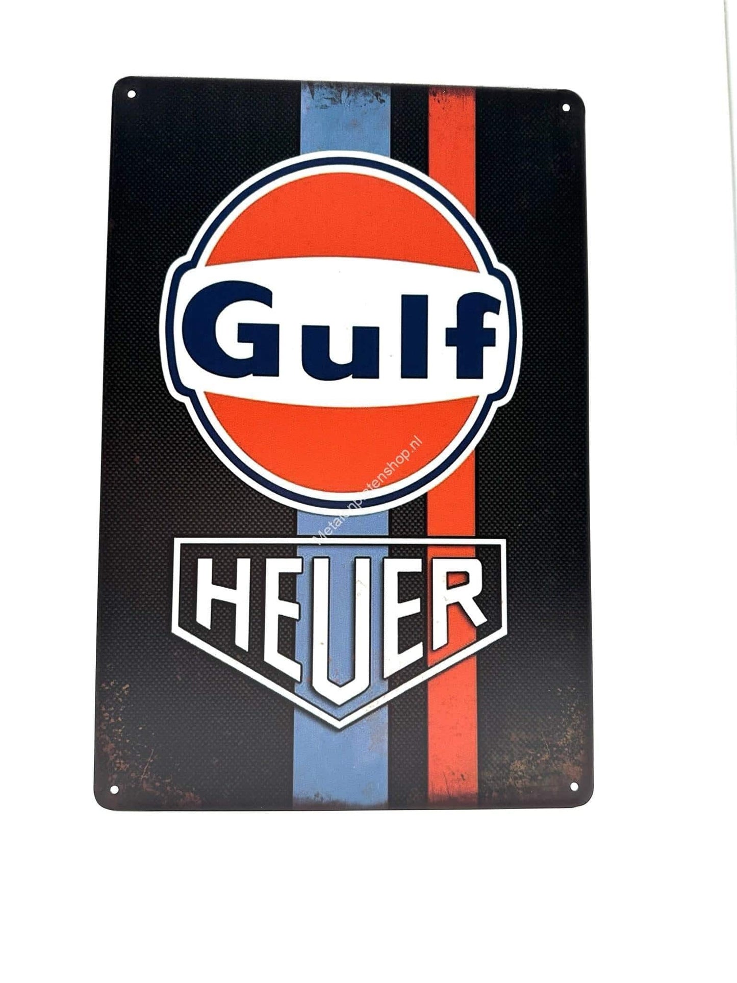 Metal Wall Sign - Gulf - Heuer - Refueling