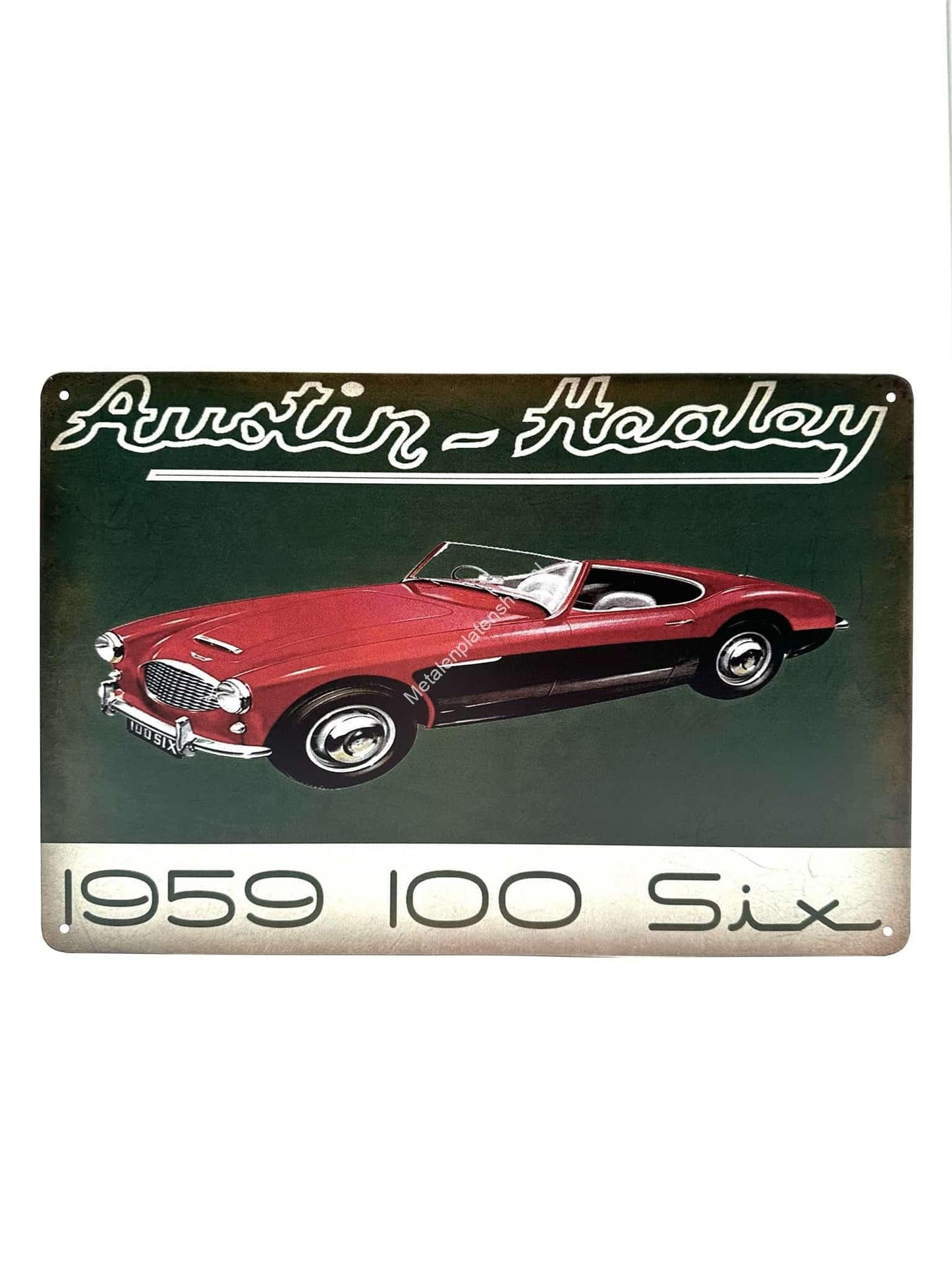 Metal Wall Sign - Austin-Haalay - 1959 100 Six