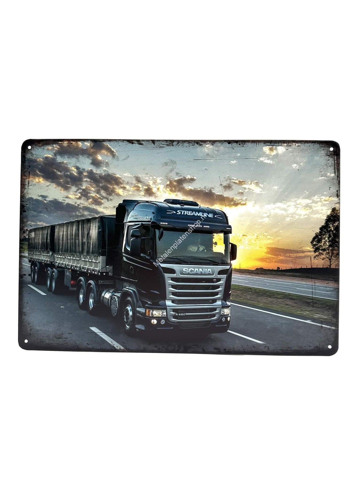 Metalen Wandbord - Scania Streamline #1