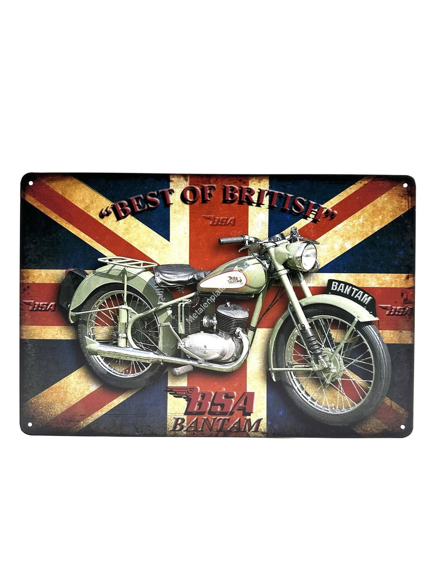 Metal Wall Sign - Best of British - BSA Bantam