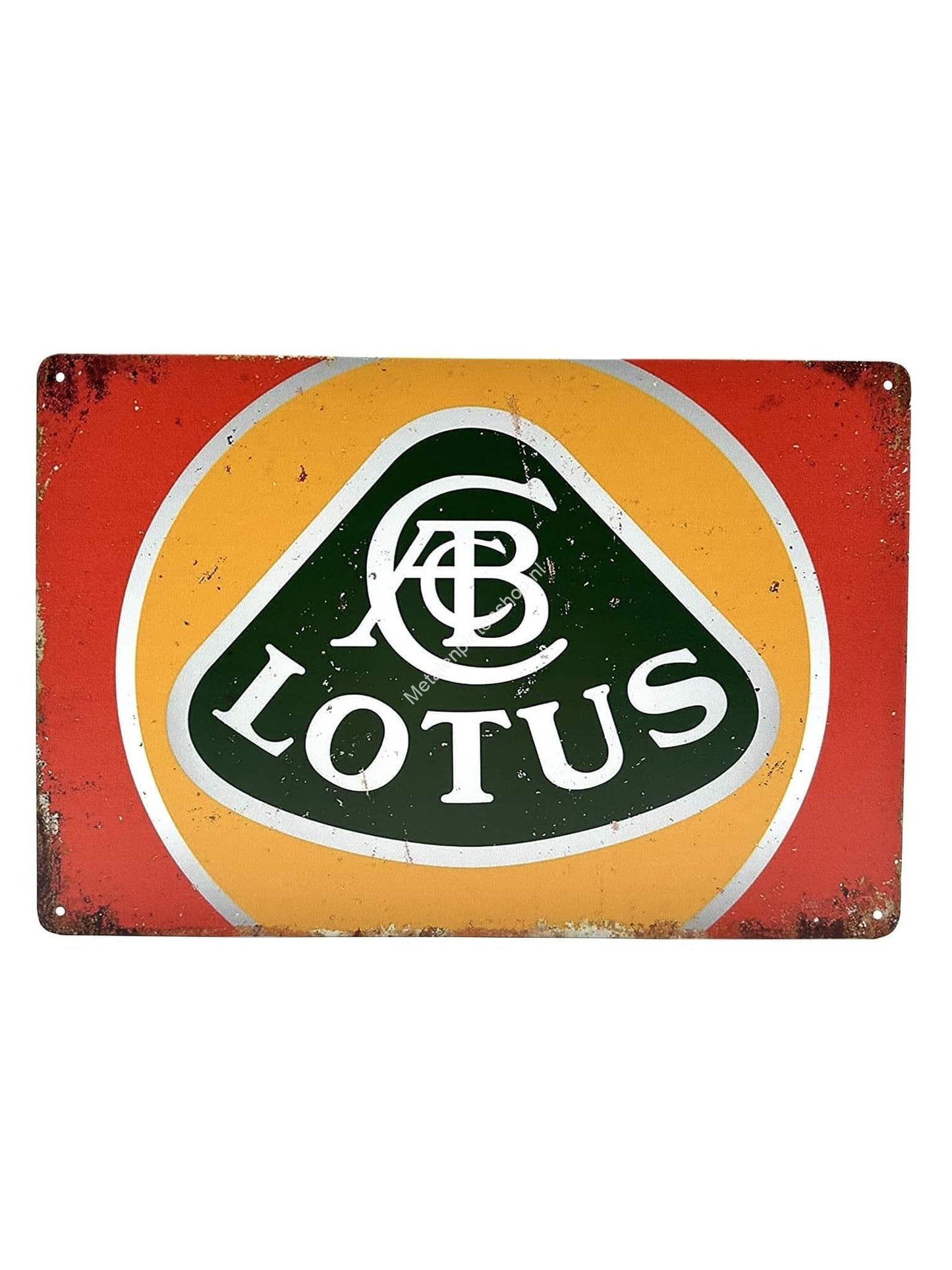 Metal Wall Sign - Lotus - Car