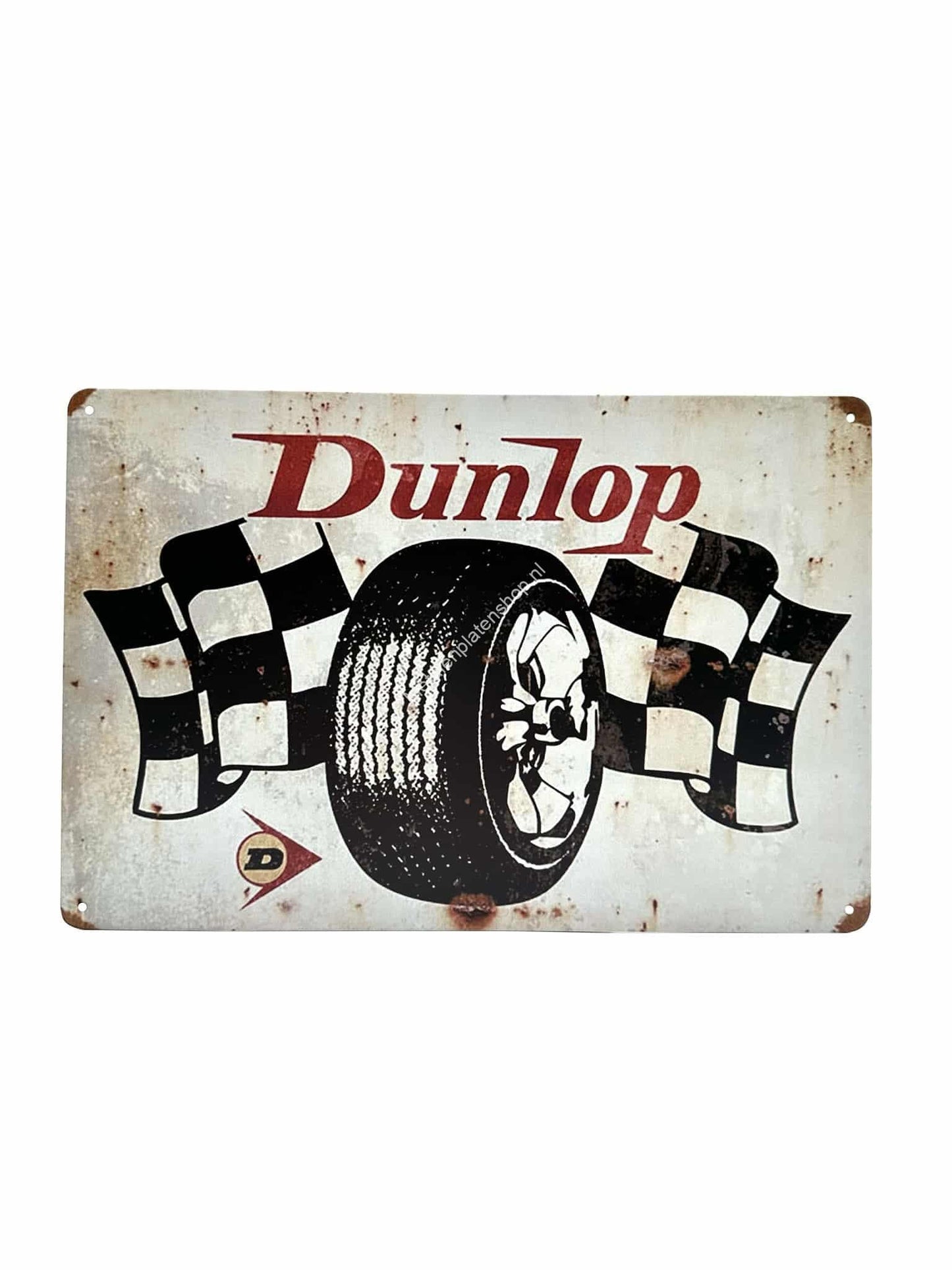 Metal Wall Sign - Dunlop - Finish