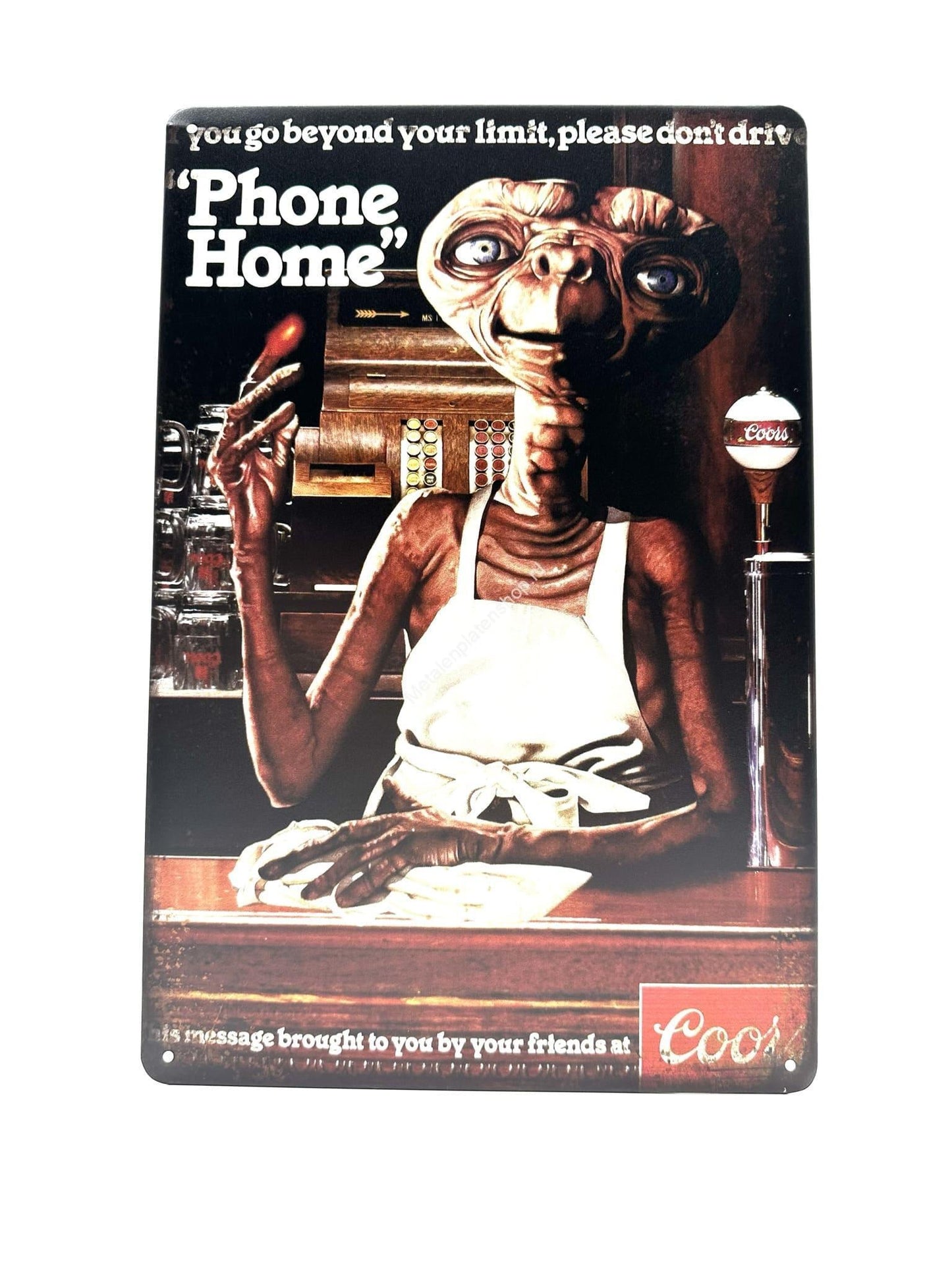 Metal Wall Sign - ET - Phone Home