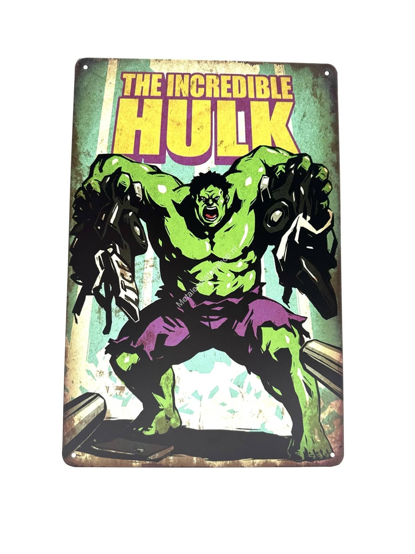 Metalen Wandbord - The Incredible Hulk