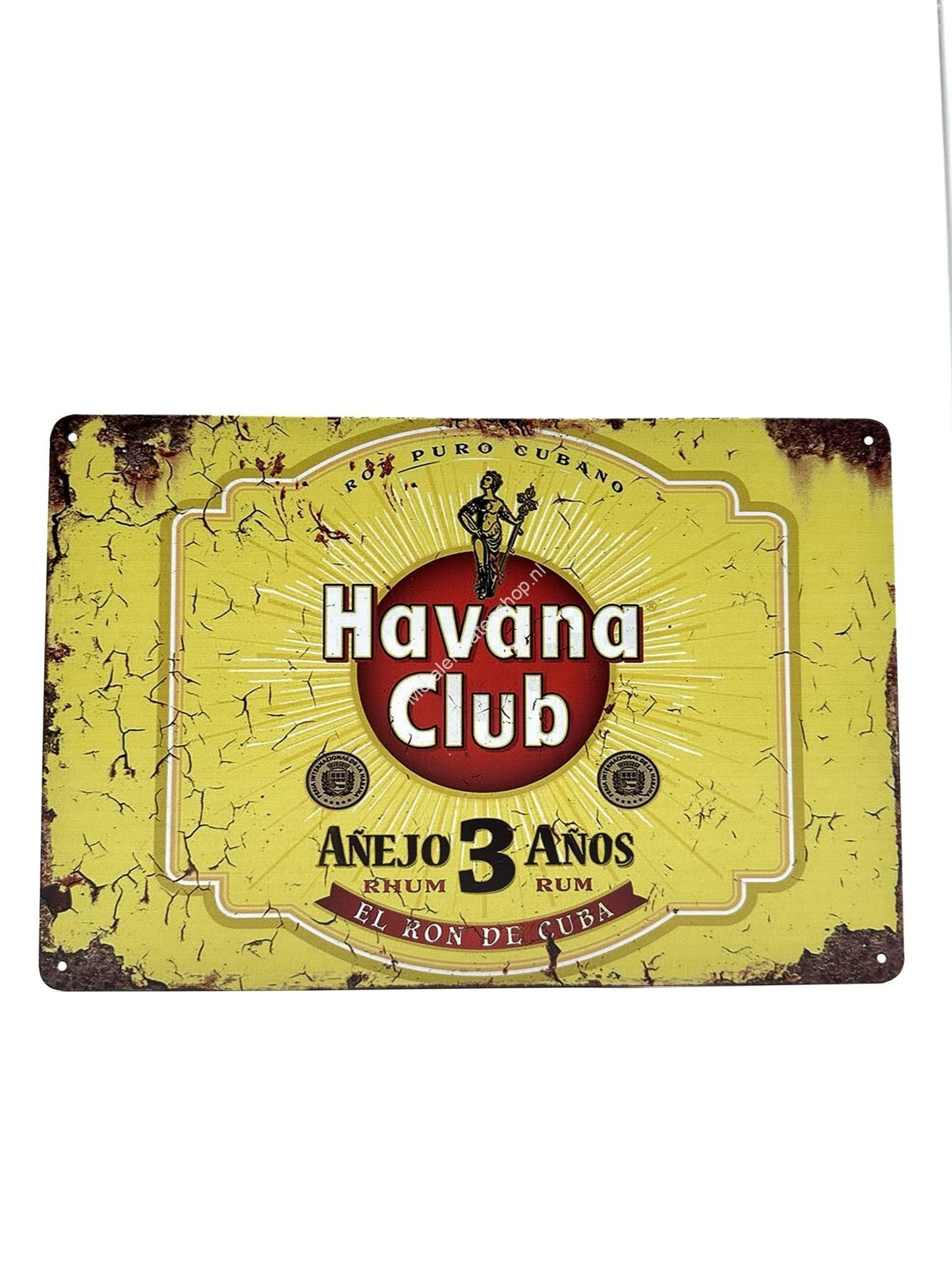 Metal Wall Sign - Havana Club - Anejo 3 Anos - Rum