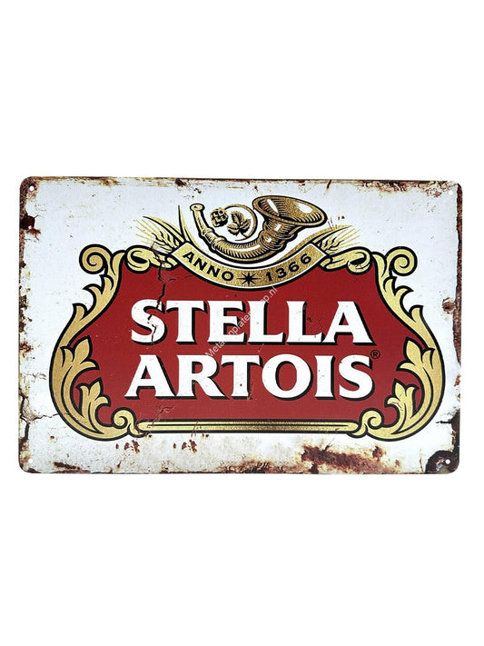 Metal Wall Plate - Stella Artois - Anno 1366