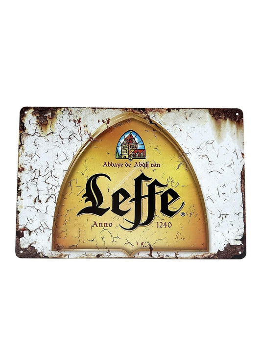 Metalen Wandbord - Leffe - Anno 1240