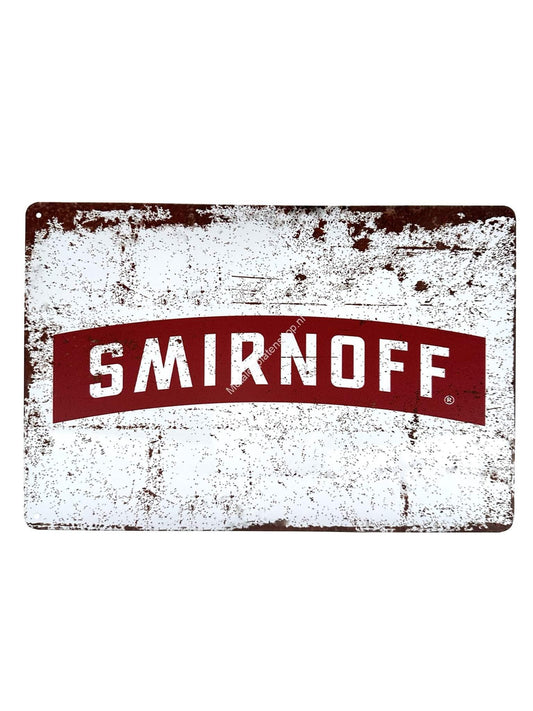 Metallwandschild - Smirnoff