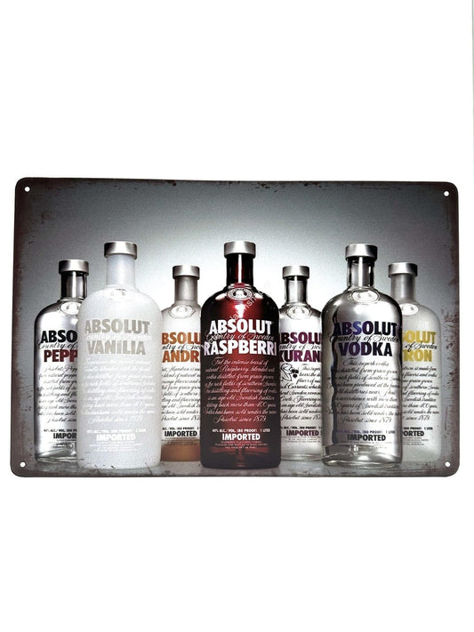 Metalen Wandbord - Absolut Vodka