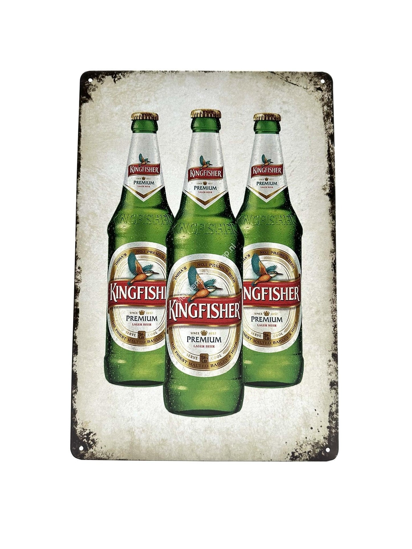 Metal Wall Sign - Kingfisher - Premium Lager Beer