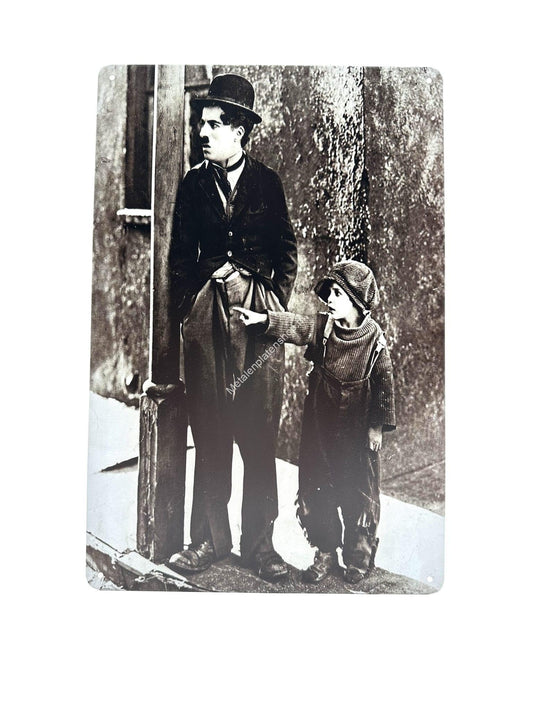 Metal Wall Sign - Charlie Chaplin - Look there