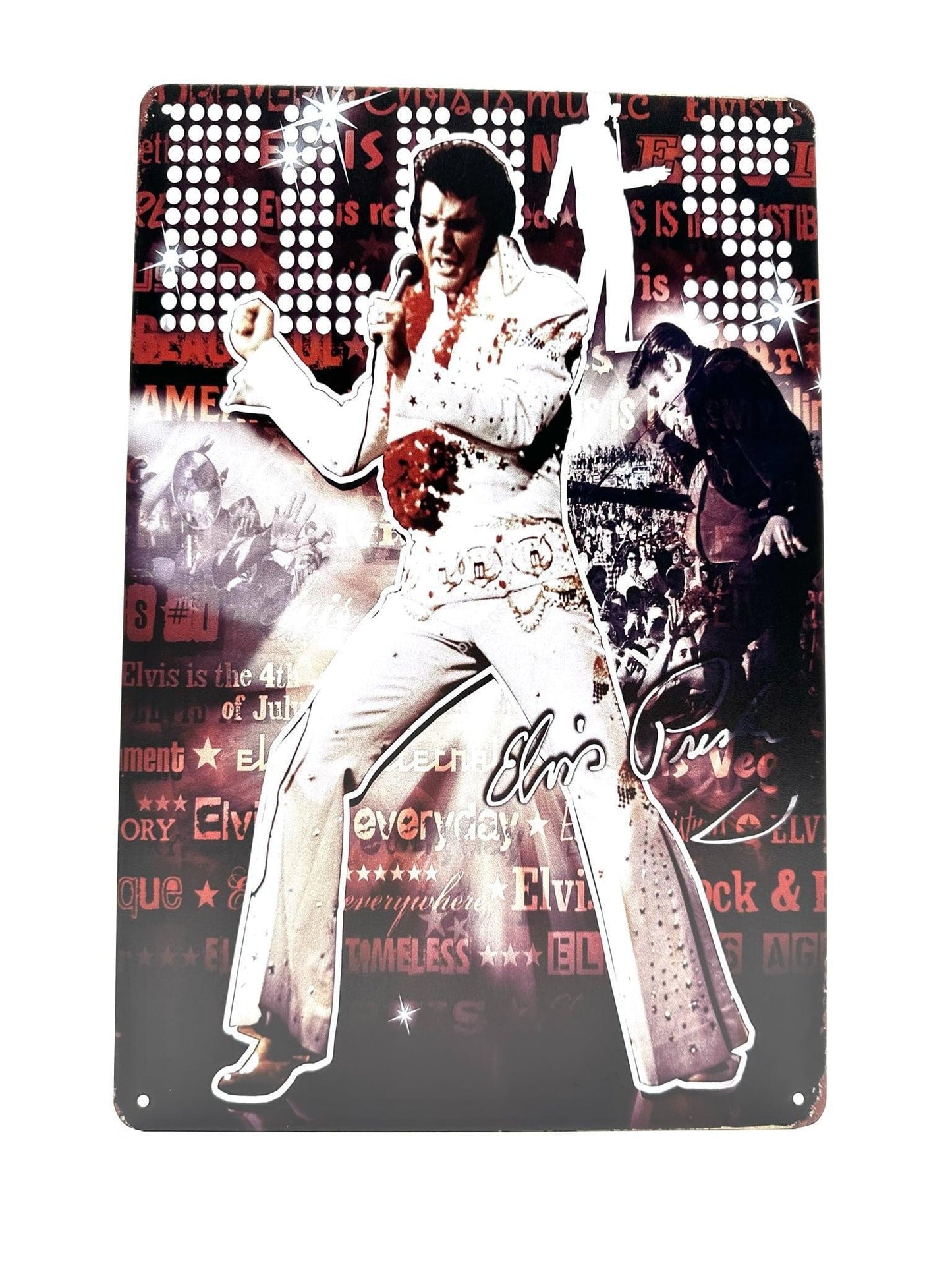 Metal Wall Sign - Elvis Presley