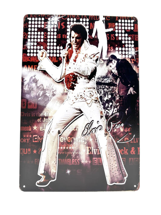 Metallwandschild – Elvis Presley