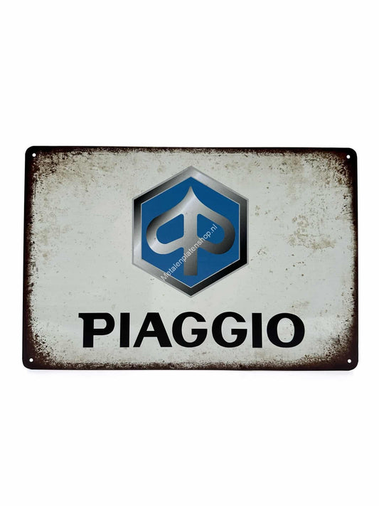 Metal Wall Sign - Piaggio