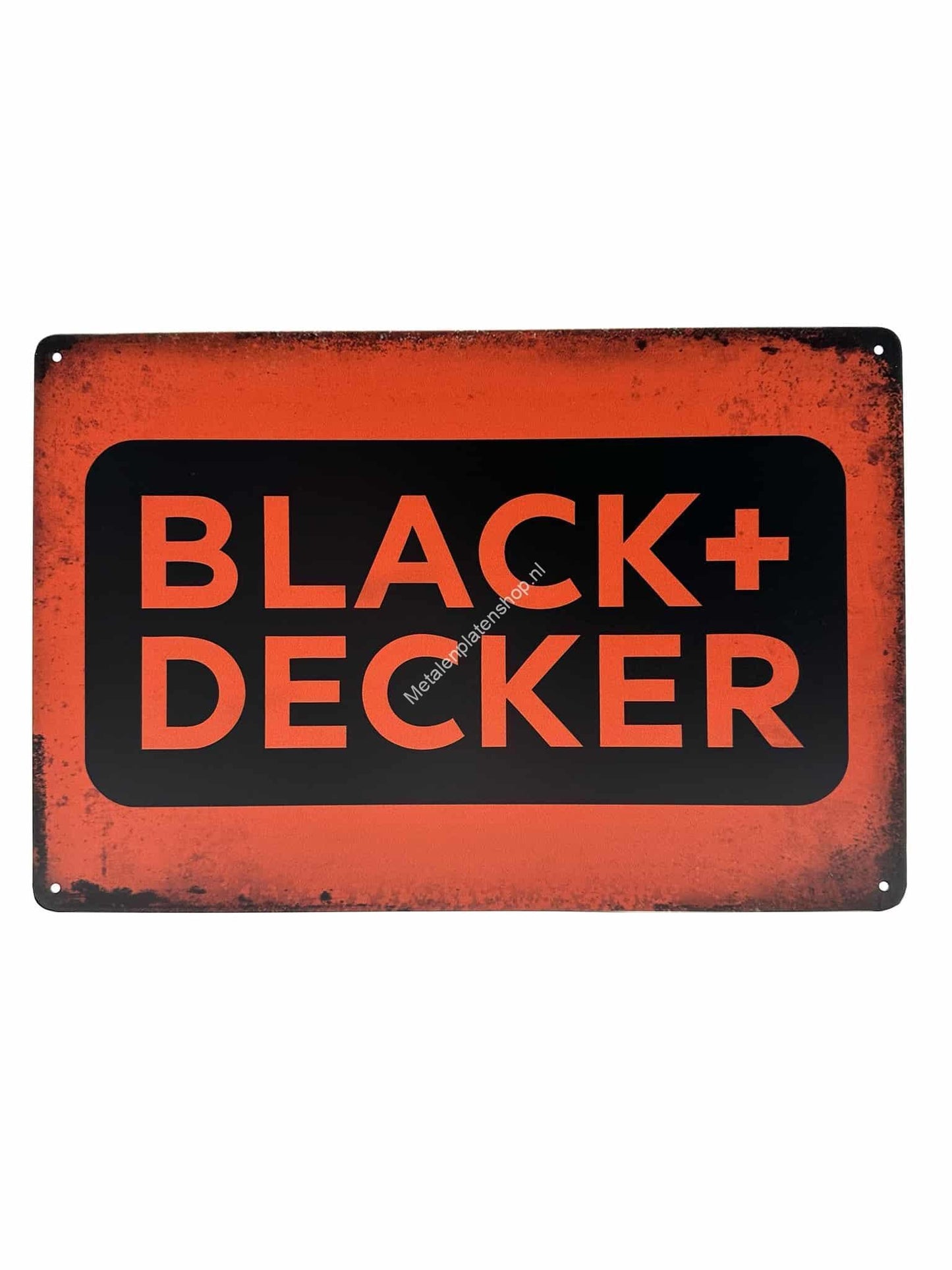 Metal Wall Sign - Black+ DECKER