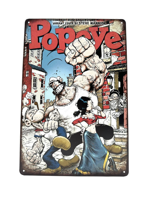 Metallwandschild - Popeye - #2