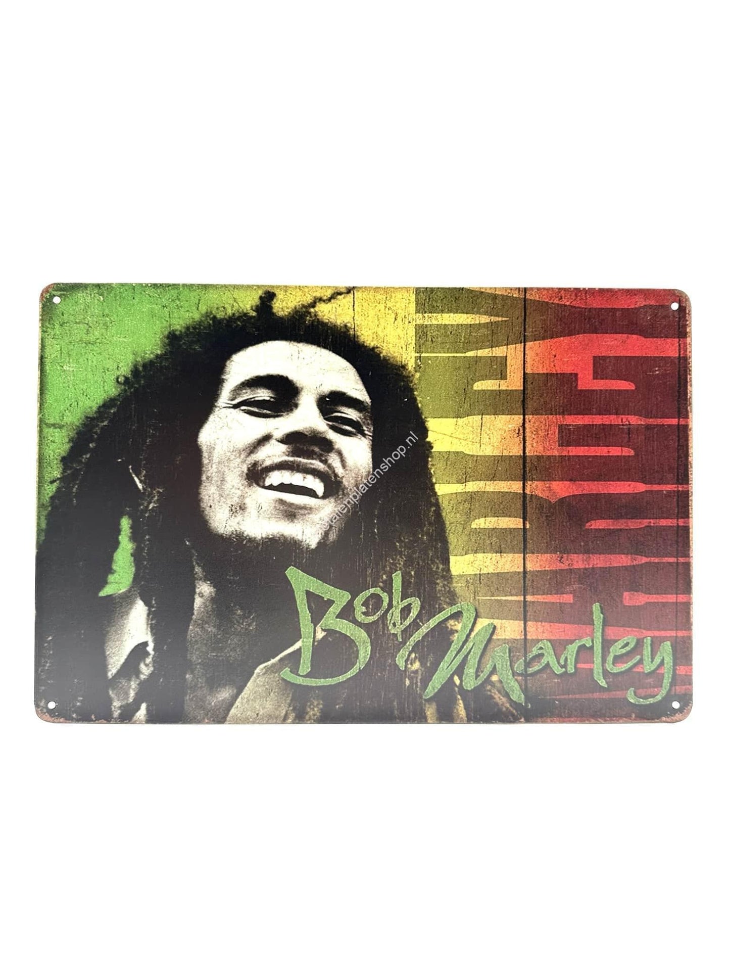 Metallwandschild – Bob Marley #2