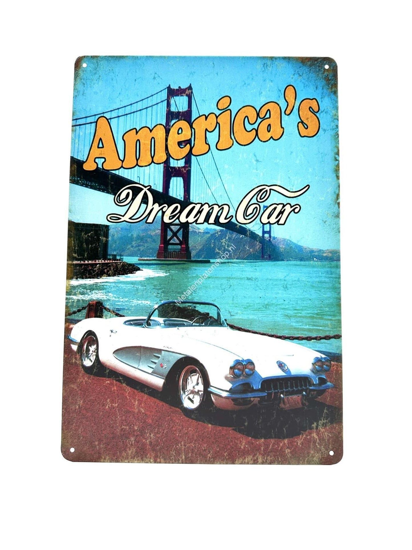 Metalen Wandbord - America's Dream Car