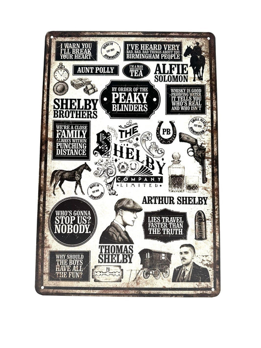 Metal Wall Sign - Peaky Blinders - Poster