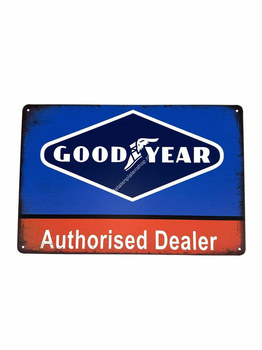 Metal Wall Sign - Good Year - Authorized Dealer