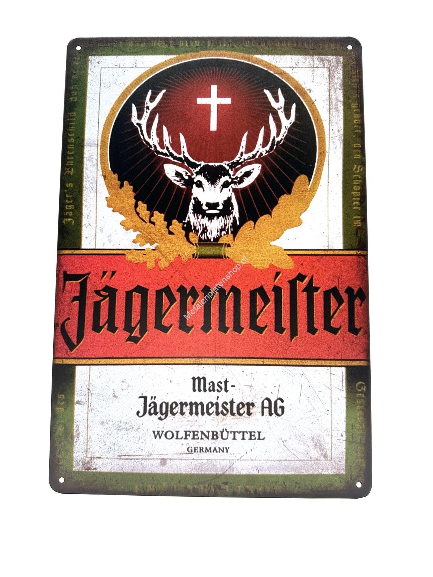 Metalen Wandbord - Jagermeister - Wolfenbuttel