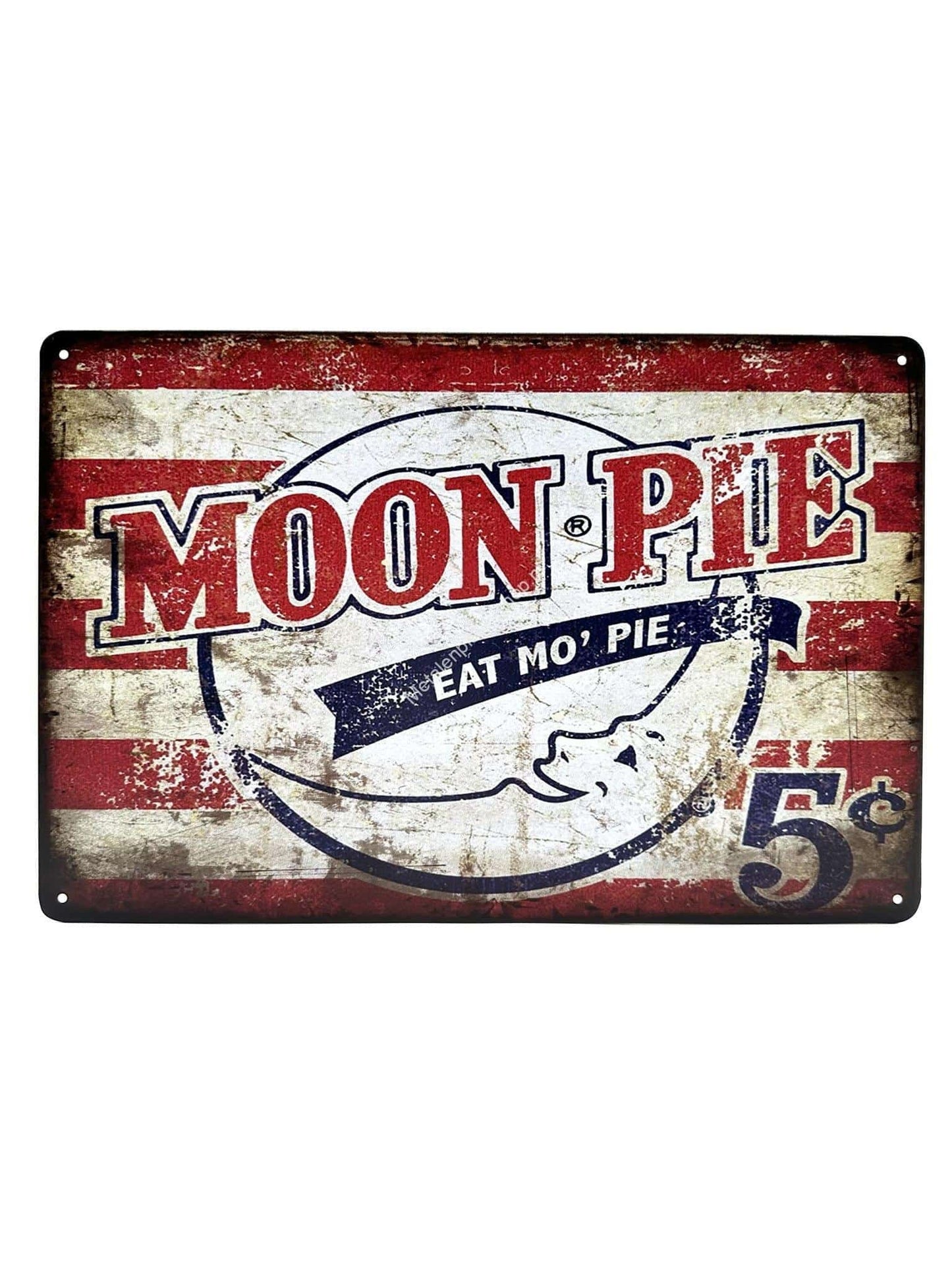 Wandschild aus Metall – Moon Pie – Eat Mo'Pie