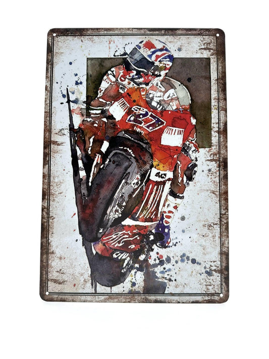 Metalen Wandbord - MotoGP - 27 - Casey Stoner