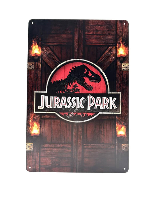 Metalen Wandbord - Jurassic Park