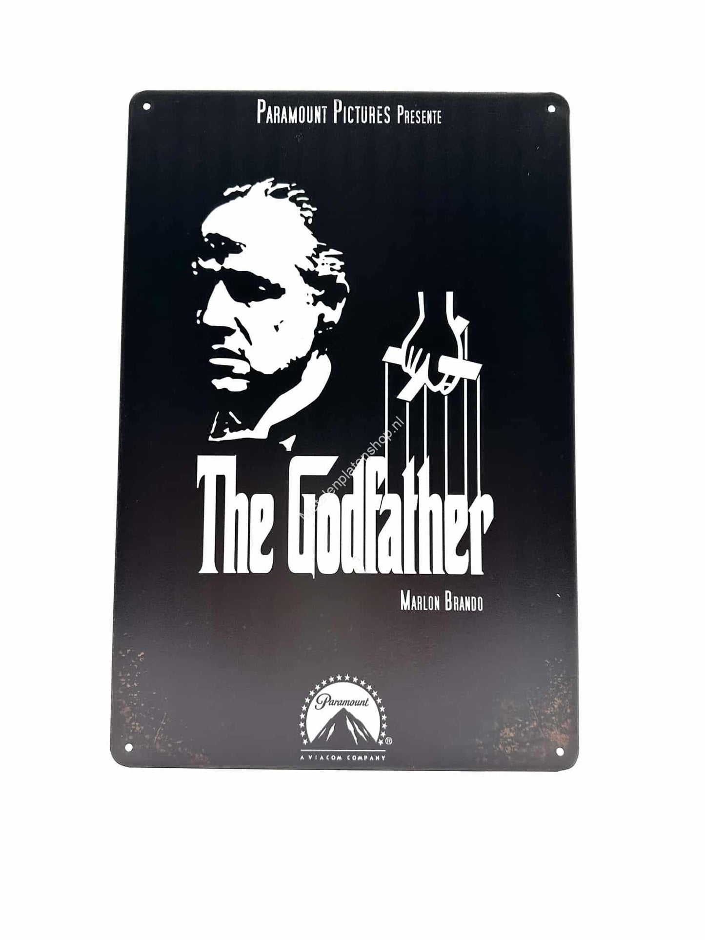 Metal Wall Sign - The Godfather - Marlon Brando