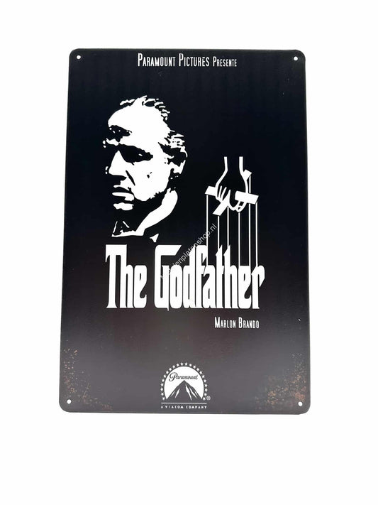 Metalen Wandbord - The Godfather - Marlon Brando