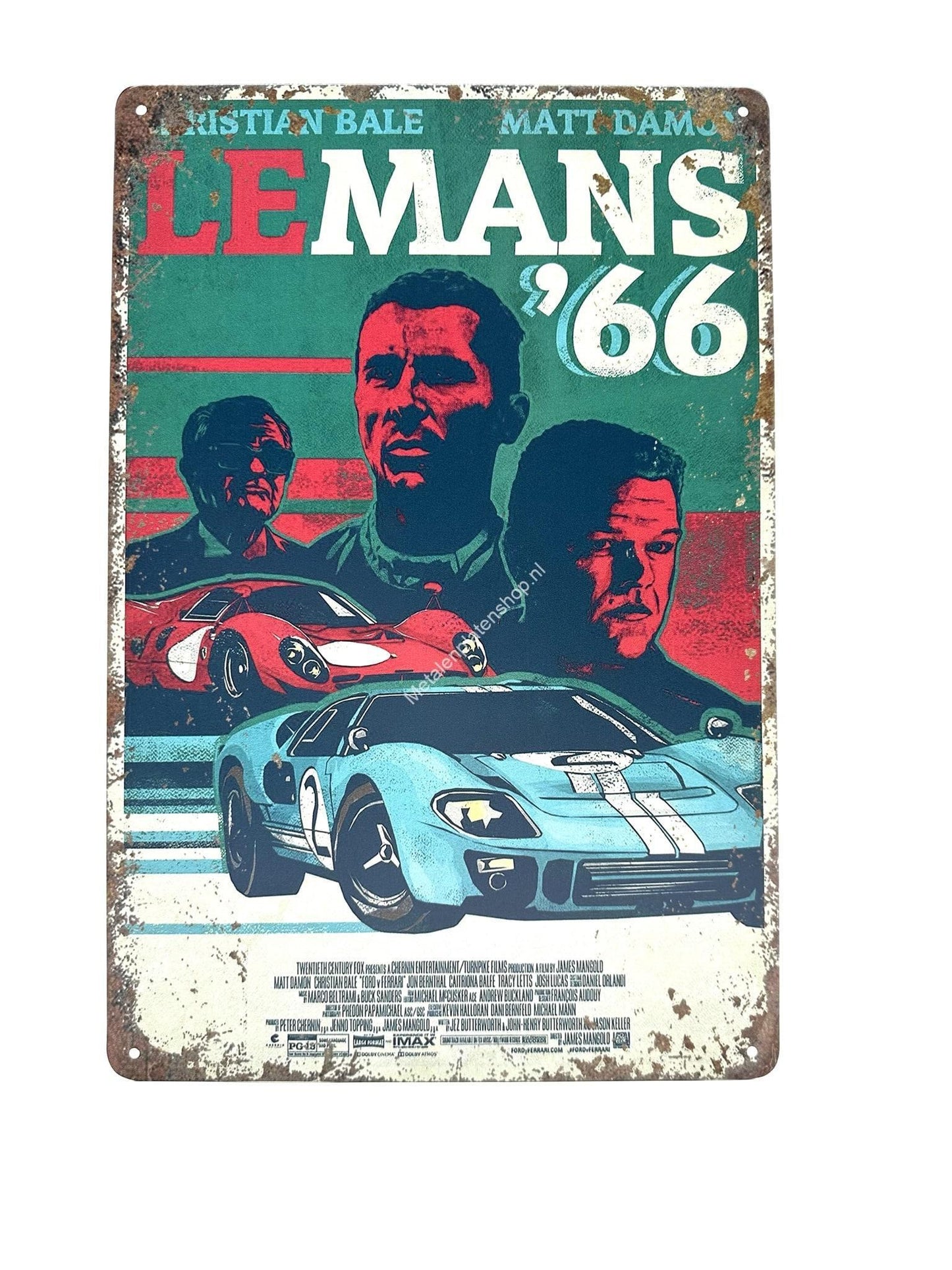 Metallwandschild - Le Mans 66