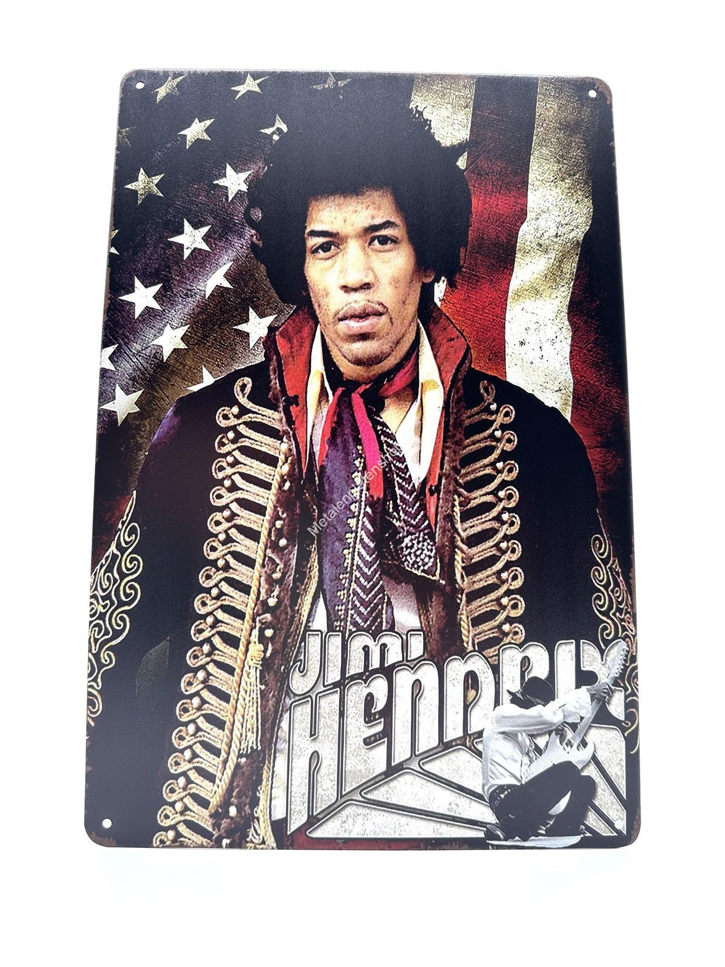 Metalen Wandbord - Jimi Hendrix