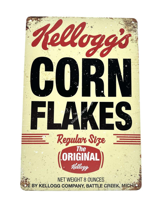 Metal Wall Sign - Kelloggs - Corn Flakes