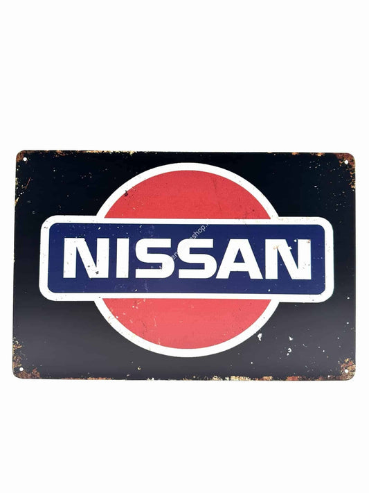 Metal Wall Sign - Nissan Logo