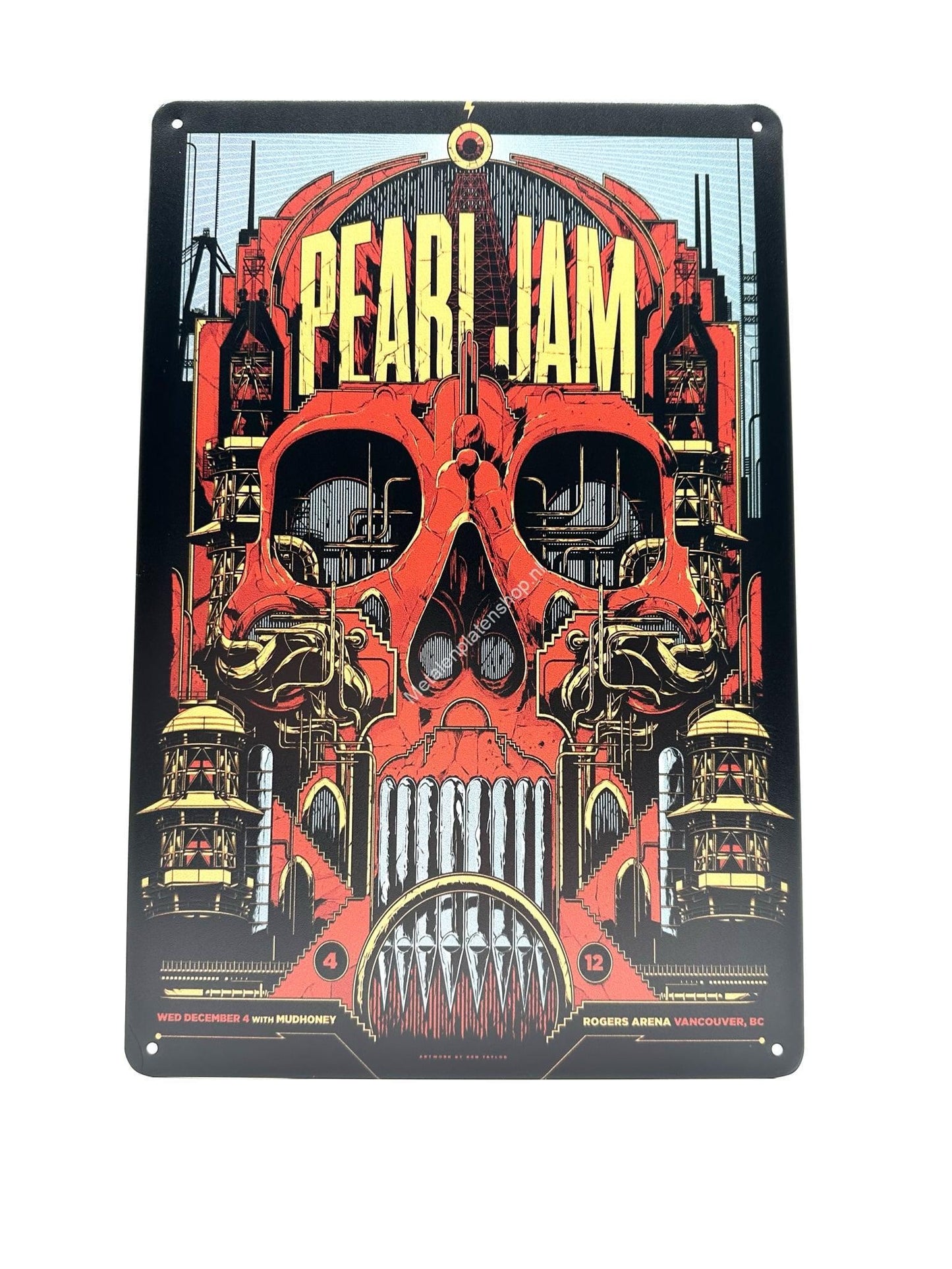 Metallwandschild – Pearl Jam – Poster