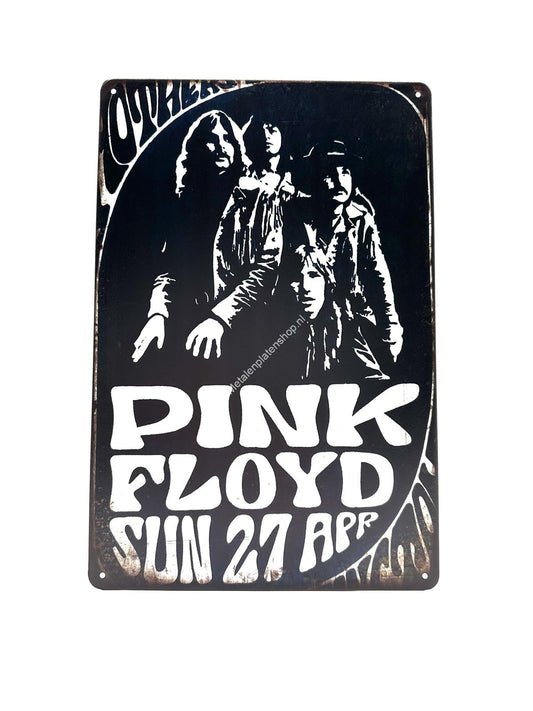 Metalen Wandbord - Pink Floyd - Sun 27 April