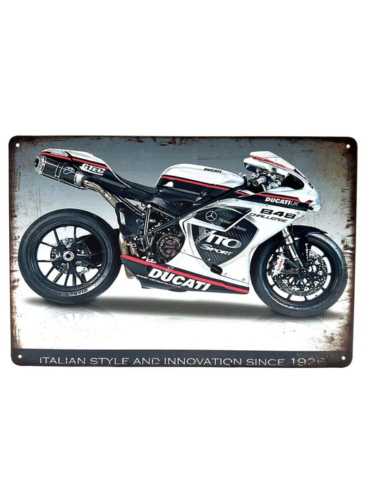 Metalen Wandbord - Ducati Mercedes