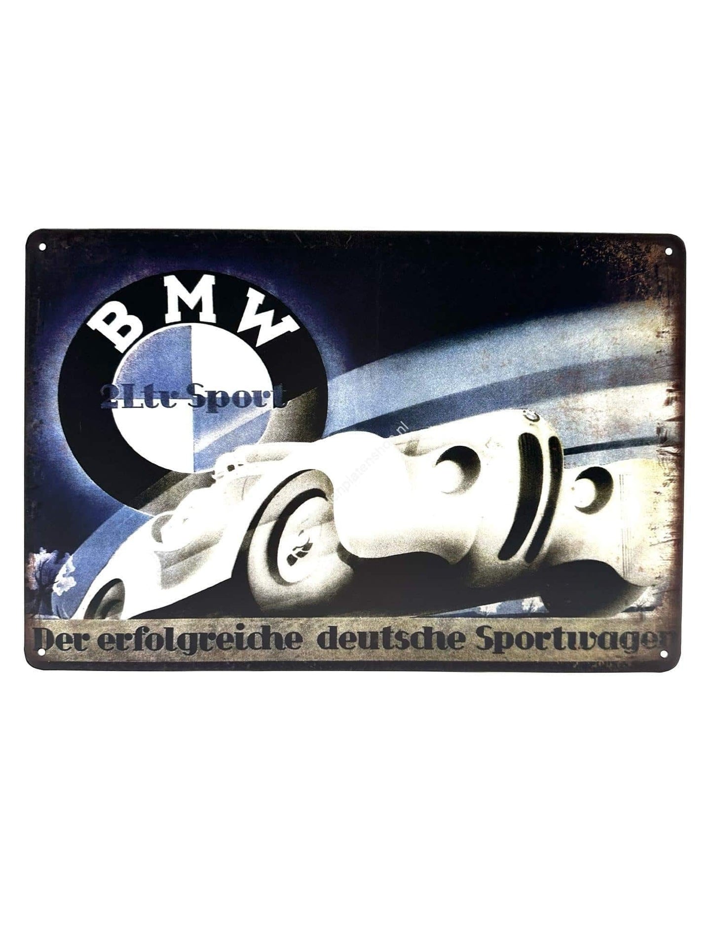 Metal Wall Sign - BMW - 2ltr Sport