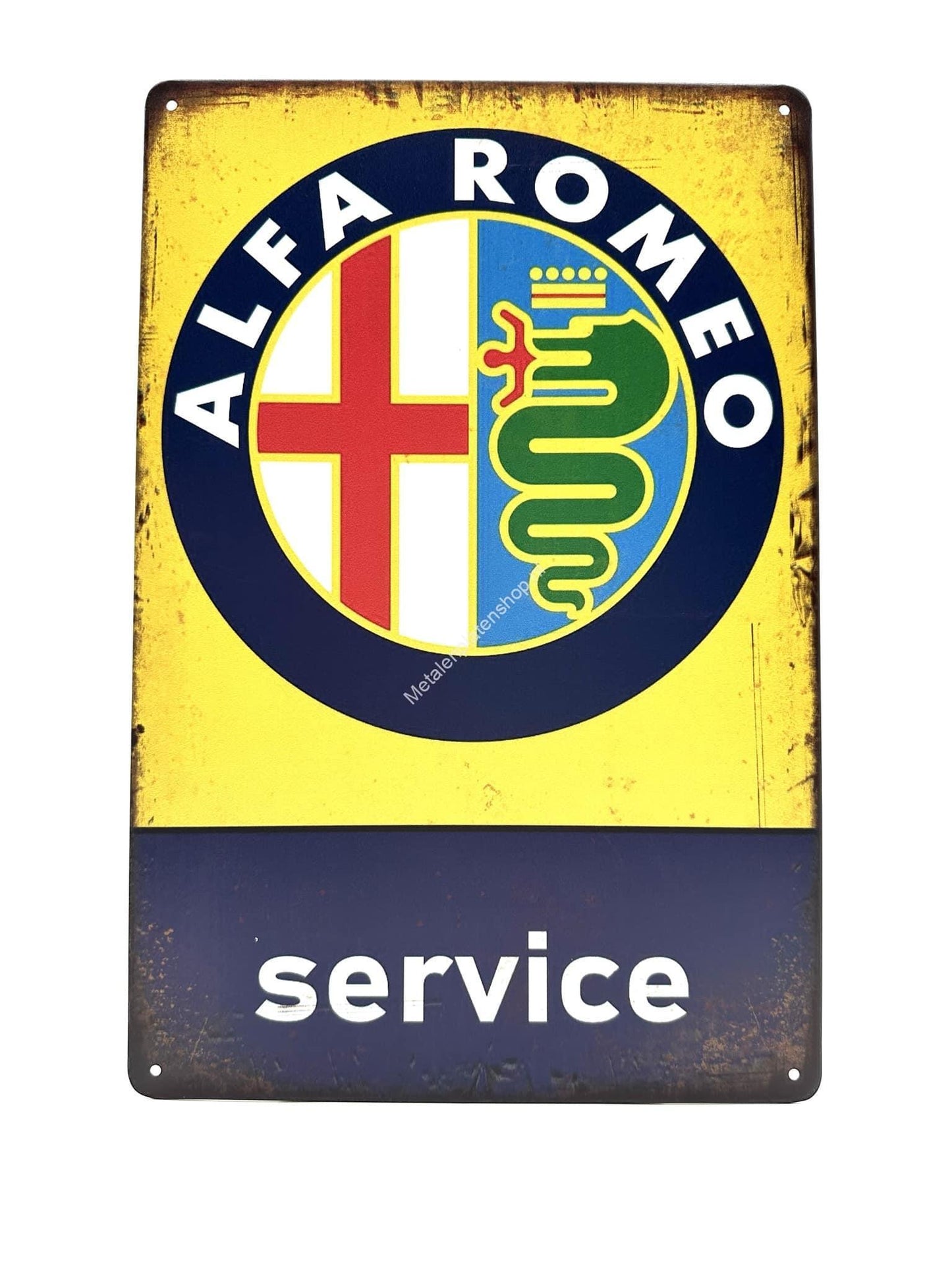 Metalen Wandbord - Alfa Romeo - Service