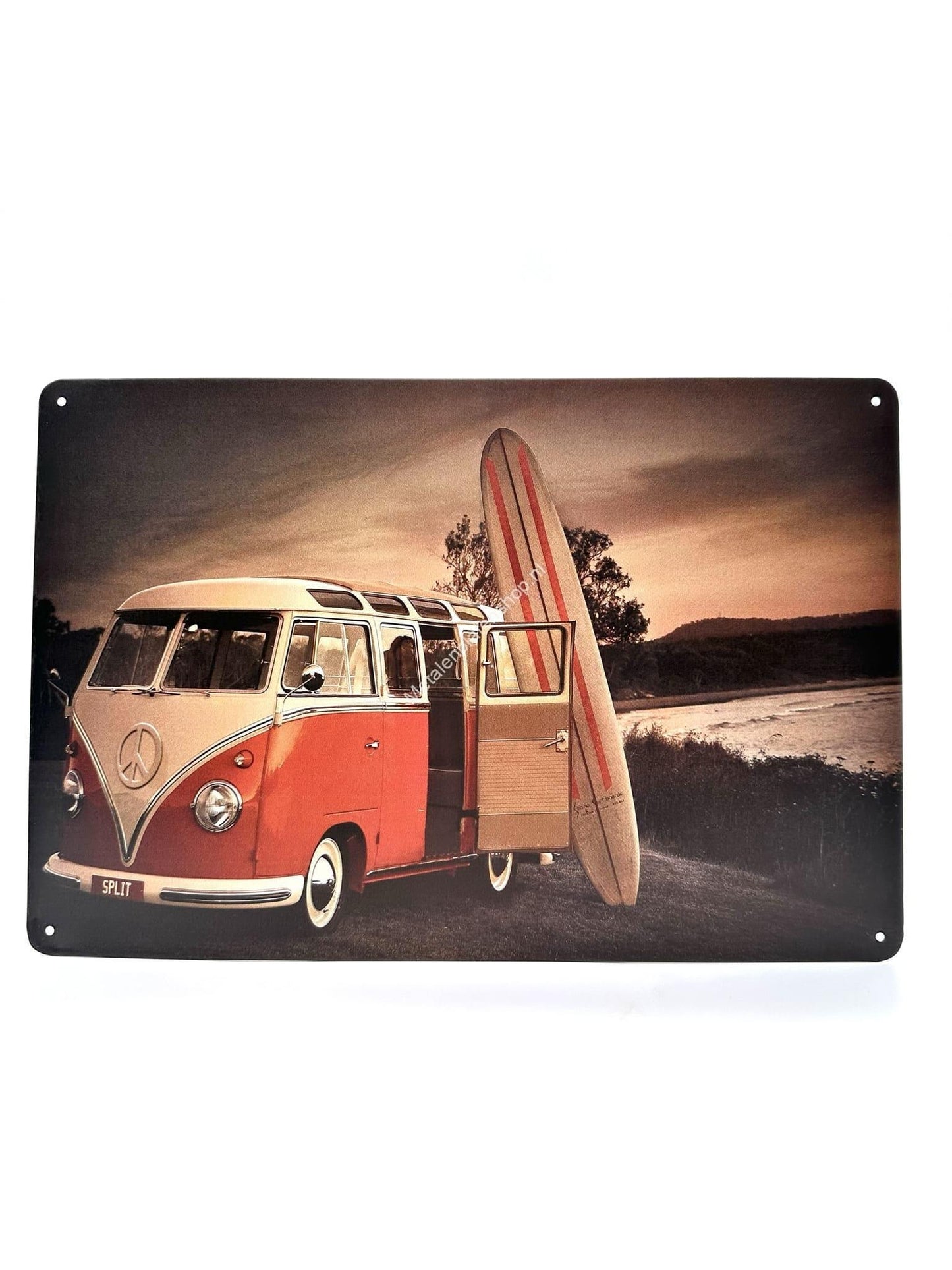 Metal Wall Sign - Volkswagen Surfboard