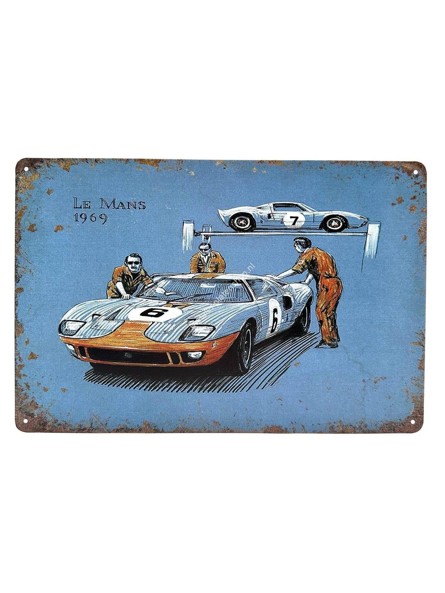 Metal Wall Sign - Le Mans 1969 - Ford