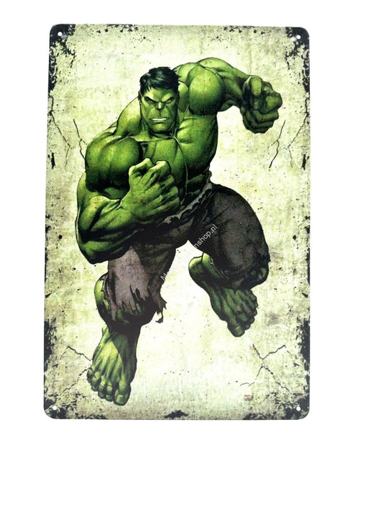 Metal Wall Sign - The Hulk - Green