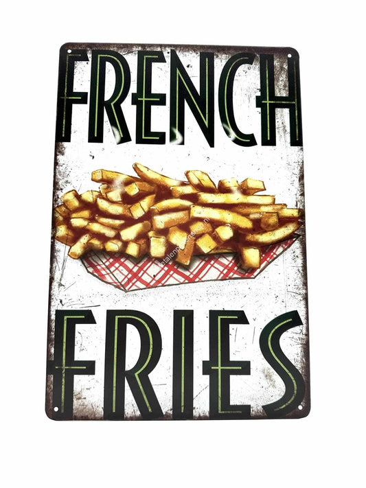 Metalen Wandbord - French Fries