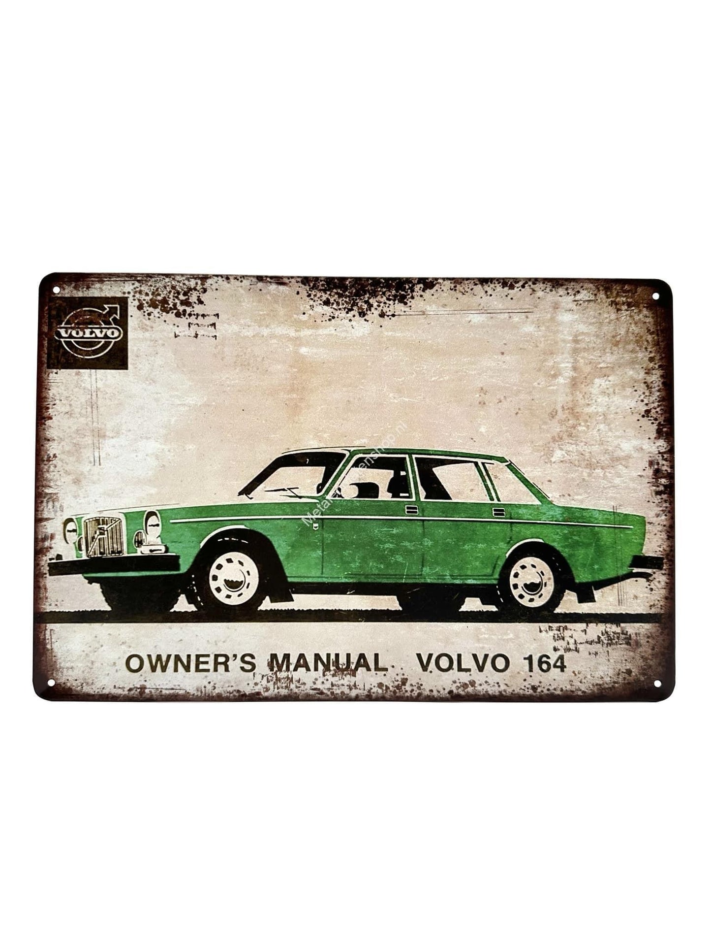 Metalen Wandbord - Owners Manual - Volvo 164