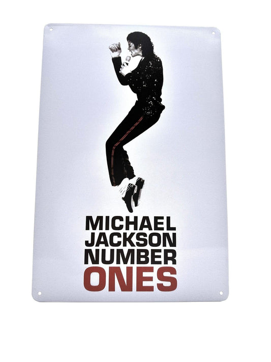 Metalen Wandbord - Michael Jackson - Number Ones