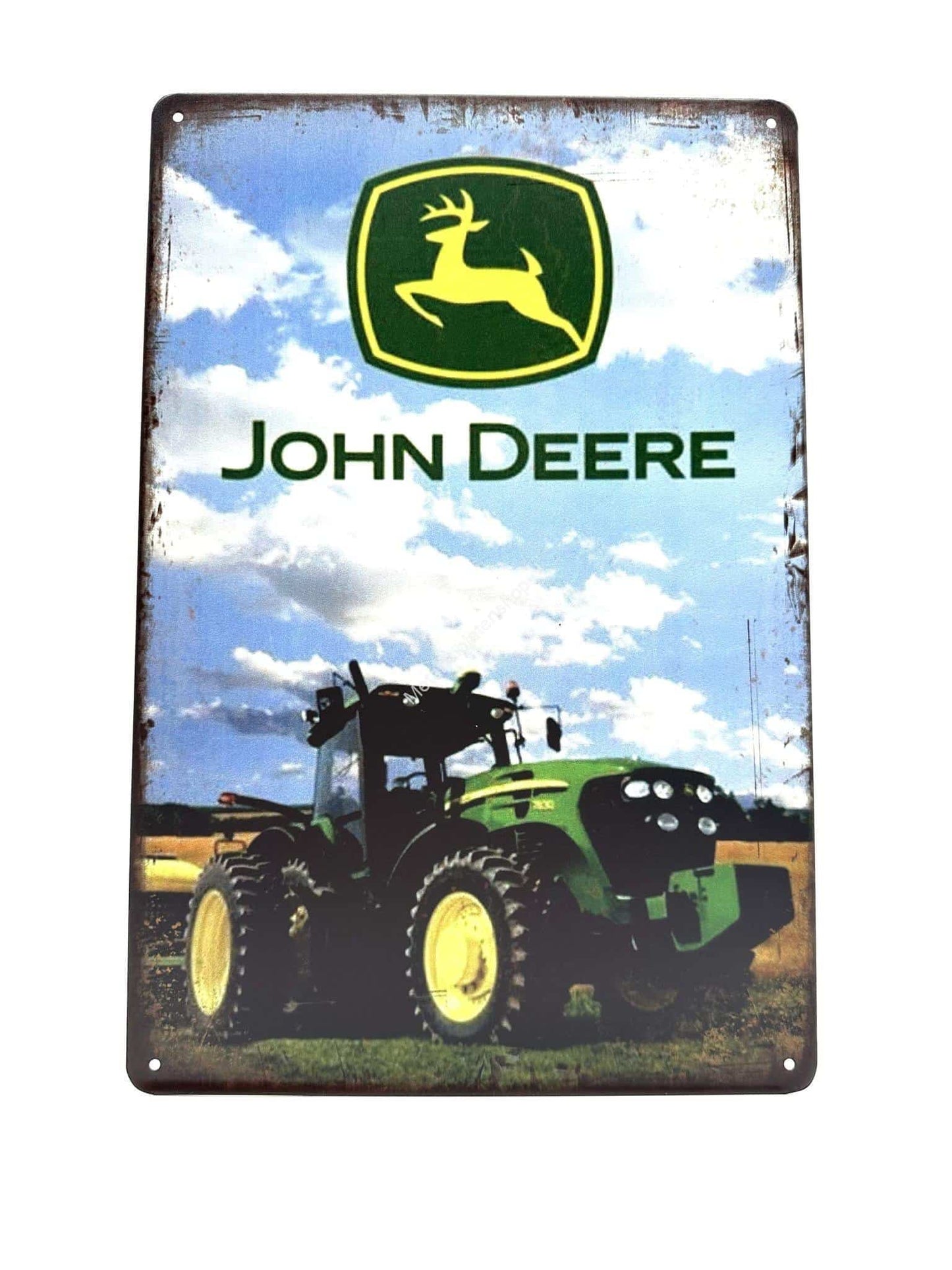 Metallwandschild - John Deere - Traktor