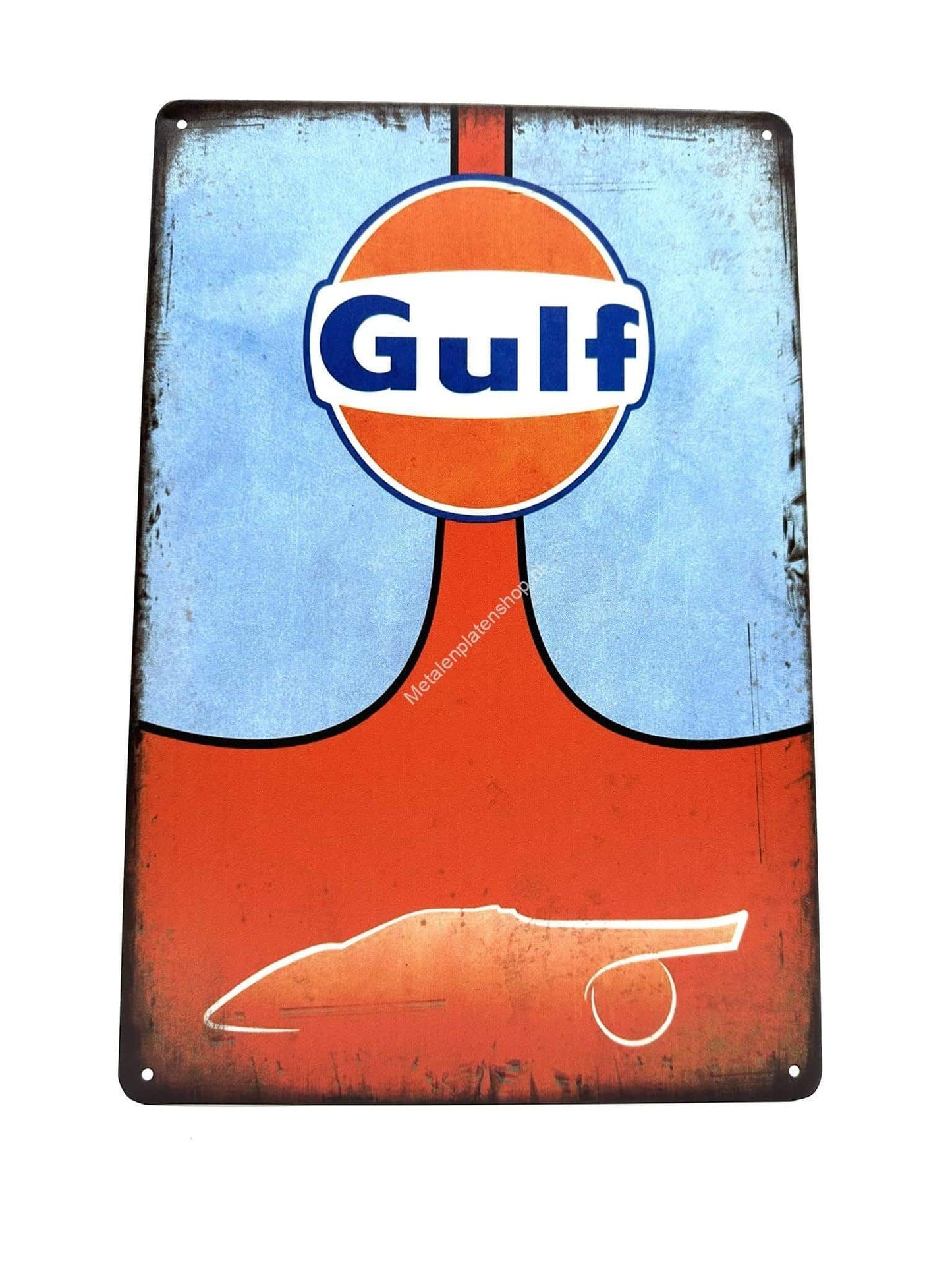 Metal Wall Sign - Gulf - Oil