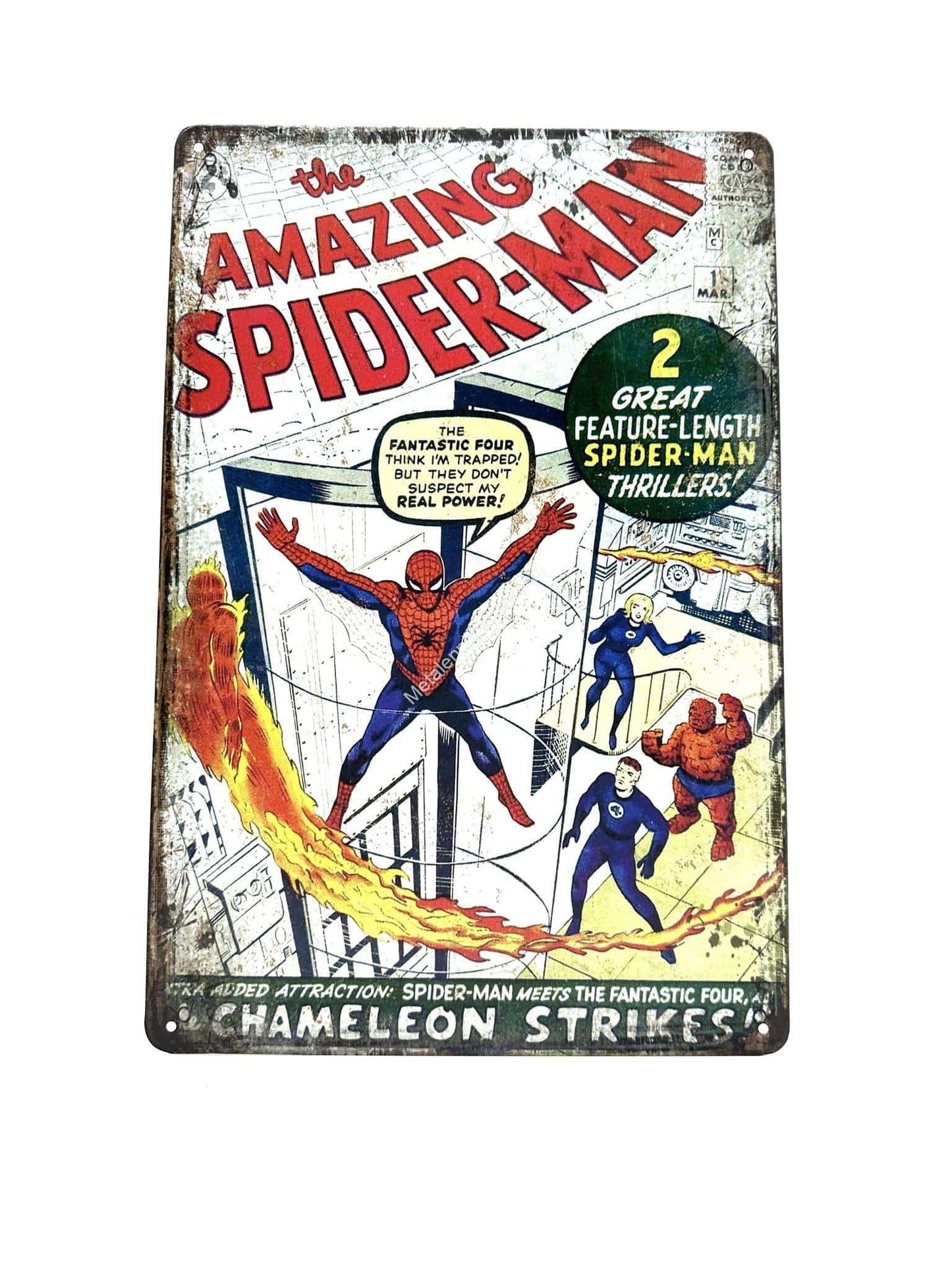 Metalen Wandbord - The Amazing Spider-Man