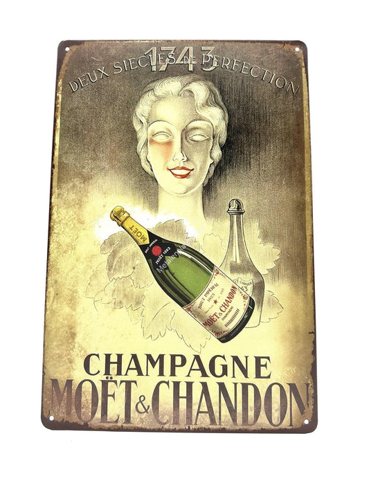 Metalen Wandbord - Moet & Chandon - Champagne